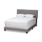 Baxton Studio Audrey Modern Light Grey Upholstered Queen Size Bed 146-8237 - alternate 1